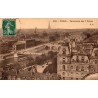CPA Paris panorama des 7 ponts sur la Seine avec timbre vert au recto