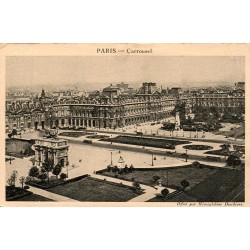 CPA Paris Carrousel du Louvre, Arc de Triomphe et publicité Hémoglobine Deschiens