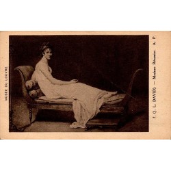 CPA Musée du Louvre Madame Récamier par Jacques-Louis David, édition A. Papeghin