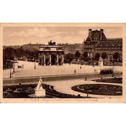 CPA Paris perspective sur le Louvre et Arc du Carrousel, Éditions Artistiques AL