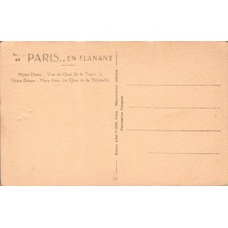CPSM Paris – Notre-Dame vue du Quai de la Tournelle – Yvon