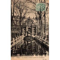 CPA Paris Fontaine de Médicis Jardin du Luxembourg ND Phot n°116 circulée en 1907