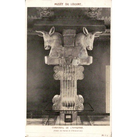 CPA Paris Musée du Louvre chapiteau de l’Apadana du palais de Darius à Suse