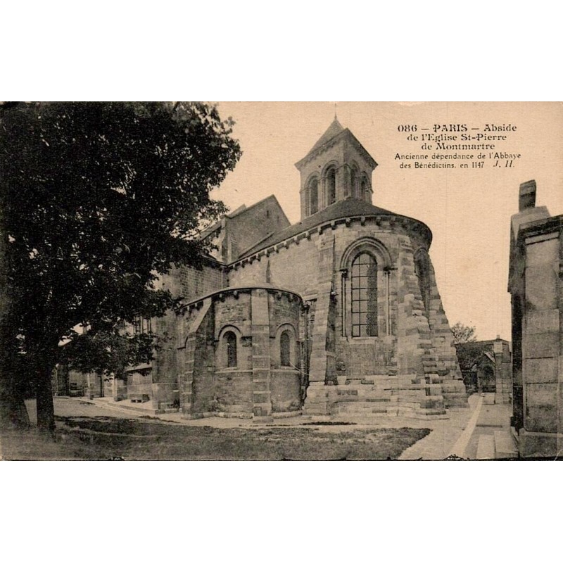 CPA Paris abside de l’église Saint-Pierre de Montmartre ancienne abbaye