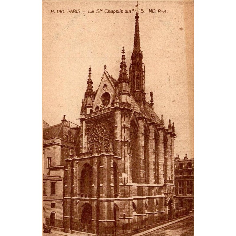 CPA Paris Sainte-Chapelle vue extérieure ancienne Neurdein Frères