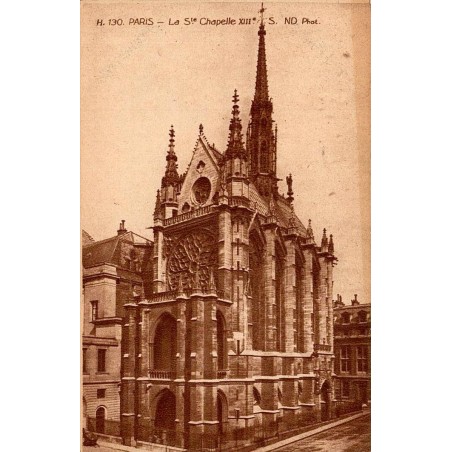 CPA Paris Sainte-Chapelle vue extérieure ancienne Neurdein Frères