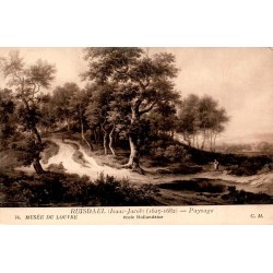 CPA Musée du Louvre paysage de Ruisdael école hollandaise Édition C.M.