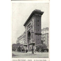 CPA Paris Porte Saint-Denis omnibus hippomobile Collection Petit Journal