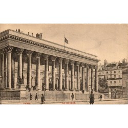 CPA Paris ancienne Bourse Palais Brongniart dos non divisé PL Paris