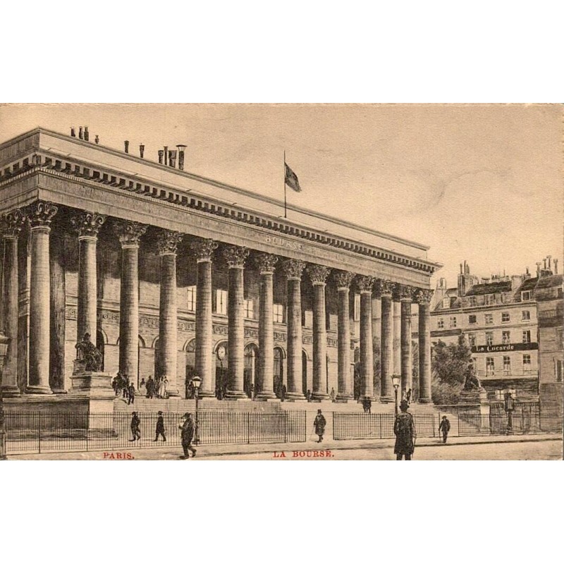 CPA Paris ancienne Bourse Palais Brongniart dos non divisé PL Paris