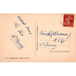 Carte postale ancienne Dunkerque – Hôtel de Ville