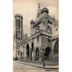 CPA Paris église Saint-Germain-l’Auxerrois porche et beffroi ND Phot n°211