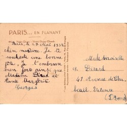 CPSM Paris – Notre-Dame, façade et parvis – Yvon n°44 – 1932