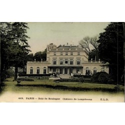 CPA Paris Bois de Boulogne Château de Longchamp et jardins ELD n°413