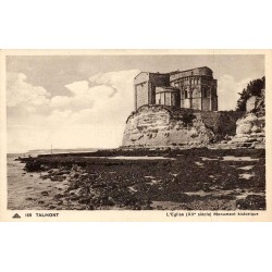 CPSM Talmont église Sainte-Radegonde sur la falaise Édition Nouvelles Galeries n°163