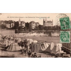 CPA Royan Pontaillac tentes de plage et villas Bloc Frères n°146 circulée en 1906