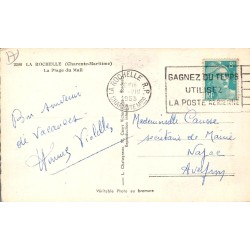 CPSM La Rochelle – Plage du Mail animée – L. Chatagneau n°2296