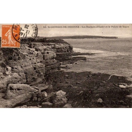 CPA Saint-Georges-de-Didonne Rochers d’Enfer et Pointe de Suzac n°145