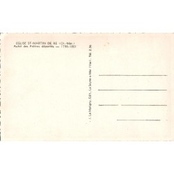CPSM Saint-Martin-de-Ré – Autel des Prêtres déportés 1798-1801