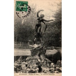 CPA Avignon Rocher des Doms, La Vénus aux hirondelles, carte circulée en 1909