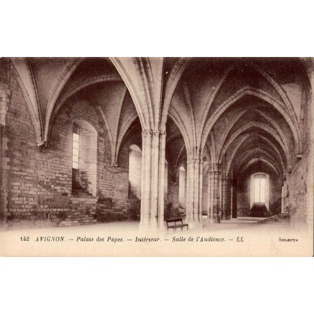 CPA Avignon Palais des Papes intérieur de la Salle de l’Audience