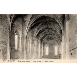 CPA Avignon chapelle de Clément VI intérieur et voûtes gothiques LL 149