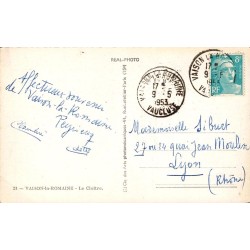 CPSM Vaison-la-Romaine – Le Cloître – circulée 1953