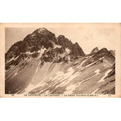 CPA Lautaret Grand Galibier 2956 m vue ancienne du massif enneigé dans les Hautes-Alpes