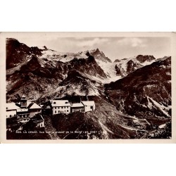 CPSM La Grave massif de la Meije village et glaciers carte circulée en 1932