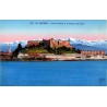 CPSM Antibes Fort Carré avec Méditerranée et chaîne des Alpes enneigée