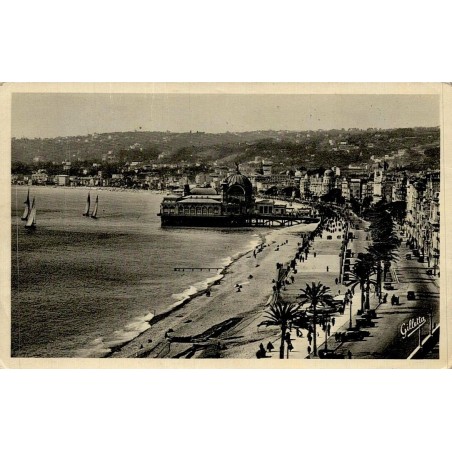 CPSM Nice Promenade des Anglais et ancienne Jetée-Promenade en 1938