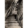 CPSM Vals Ariège couloir d’entrée de l’église rupestre Notre-Dame