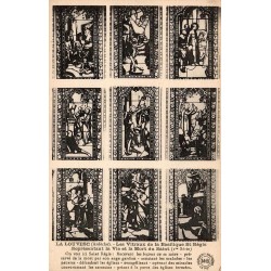 CPSM La Louvesc vitraux de la Basilique Saint-Régis représentant la vie du saint