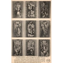 CPSM La Louvesc vitraux Basilique Saint-Régis vie et mort du saint 2e série