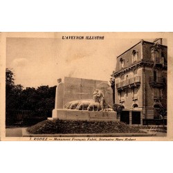 CPA Rodez Aveyron monument François Fabié par le statuaire Marc Robert
