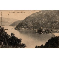 CPA Corse golfe de Porto et tour génoise circulée en 1917