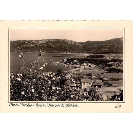 CPSM Porto-Vecchio Corse vue panoramique sur la marine et le golfe