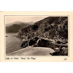 CPSM Porto Corse vue du golfe, de la plage et des reliefs rocheux