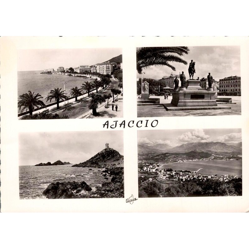CPSM Ajaccio – Multivues de la ville et du golfe – Corse