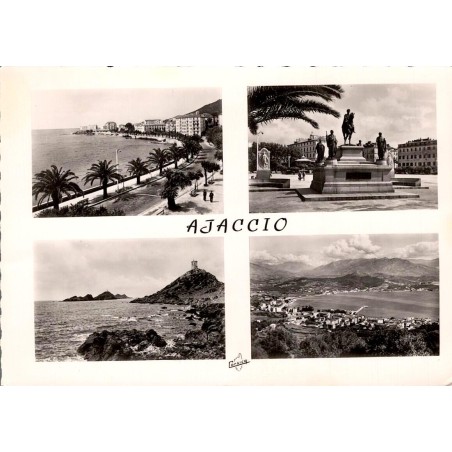 CPSM Ajaccio – Multivues de la ville et du golfe – Corse