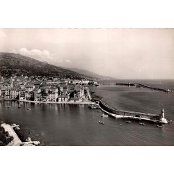 CPSM Bastia Corse les deux ports vieux port jetée et phare