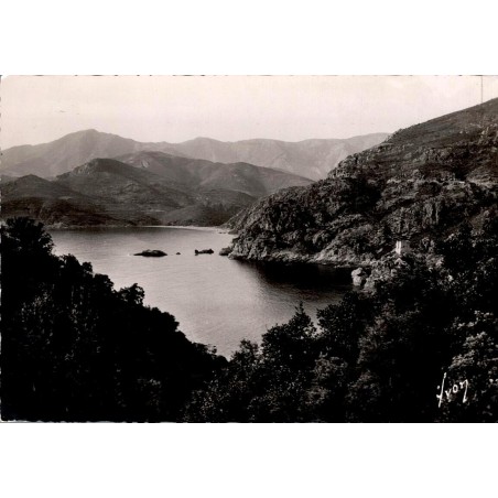 CPSM Golfe de Porto Corse paysage côtier circulée en 1952