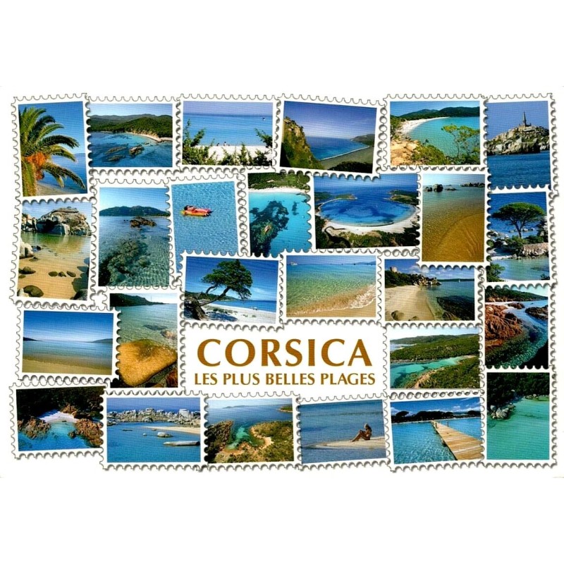 CPM Corse Corsica les plus belles plages multivues plages et criques