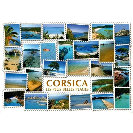 CPM Corse Corsica les plus belles plages multivues plages et criques