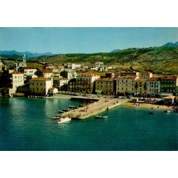 CPSM Propriano Corse port et front de mer en 1964 avec bateaux et jetée