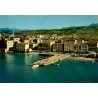 CPSM Propriano Corse port et front de mer en 1964 avec bateaux et jetée