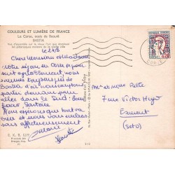 CPSM Bastia – Vieux port et maisons de la vieille ville en Corse