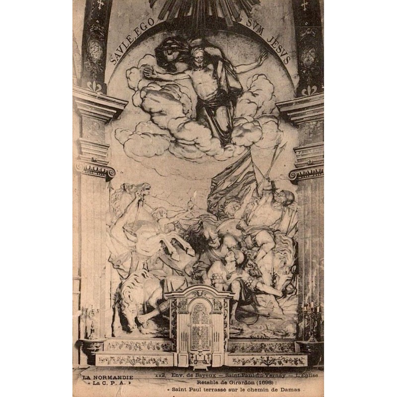 CPA Saint-Paul-du-Vernay église retable de Girardon 1698 saint Paul
