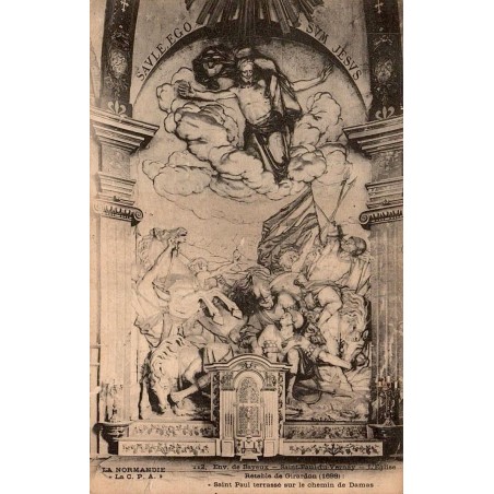 CPA Saint-Paul-du-Vernay église retable de Girardon 1698 saint Paul
