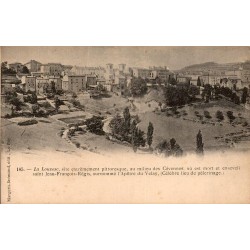 CPA La Louvesc Ardèche vue générale ancienne et pèlerinage Saint Jean-François-Régis